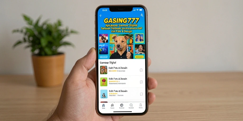 Antarmuka aplikasi GASING777 yang modern dan intuitif.