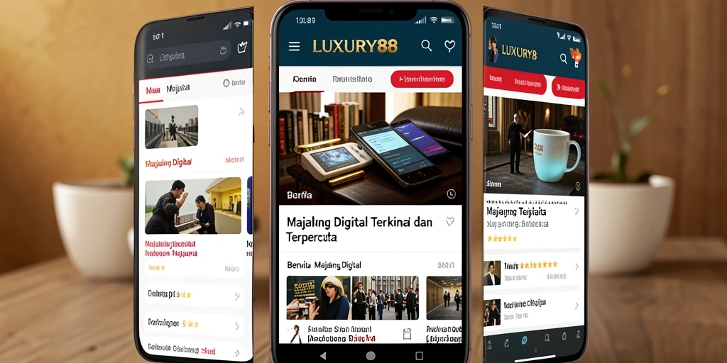 Antarmuka menarik dan informatif dari aplikasi LUXURY88.