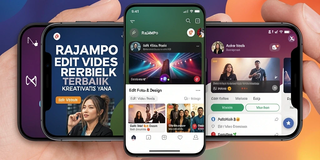 Tampilan antarmuka RAJAMPO yang intuitif untuk Edit Video Reels.